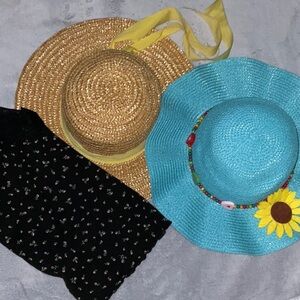 Cornelloki & Unbranded Straw Hats + NOBO camisole